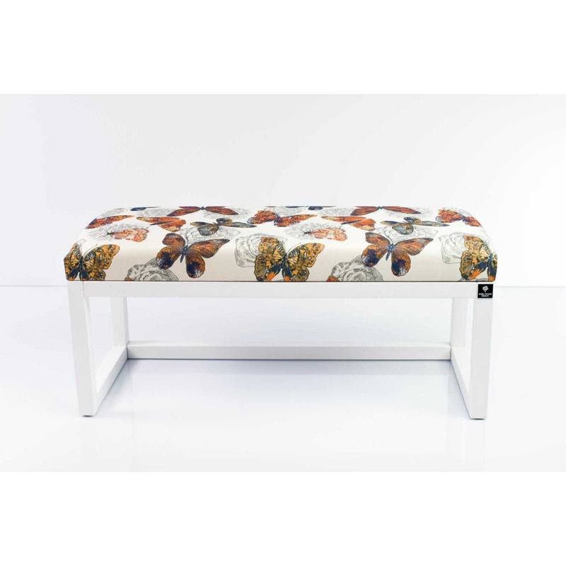 Velvet Upholstered Bench, 45cm H x 60cm W x 35cm D