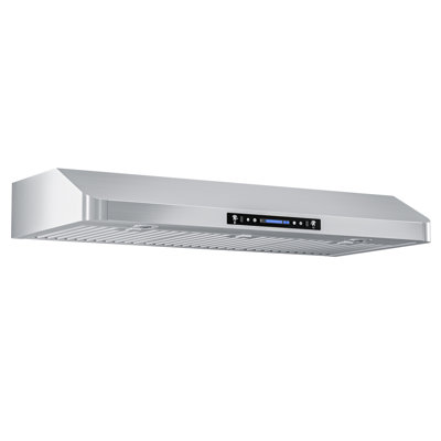 42" 600 CFM Ducted Under Cabint Range Hood in Stainless Steel with 10-Year Warranty, 3-Way Venting and Gesture Control