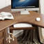 Bureau d'angle en bois massif de style européen-711777936