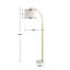 Lampe sur pied arquée 65 po Mendy