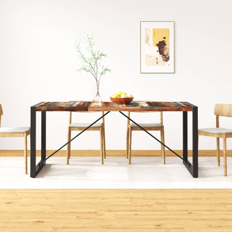 Table de salle à manger vidaXL,  H 29,9 po x L 70,87 po x l 35,4 po, Multi-couleur