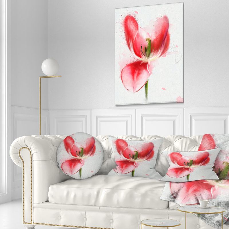 Coussin lombaire décoratif floral magnifique