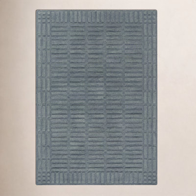 Wright Hand-Tufted Patterned Geometric Rug