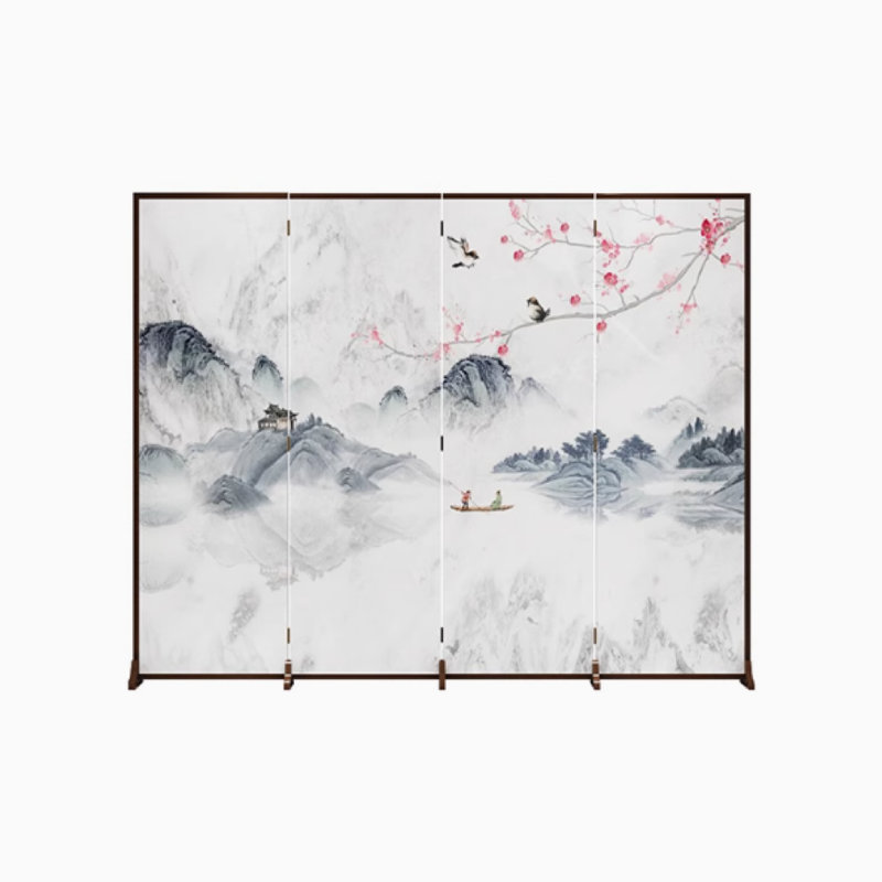 Solid Wood Landscape Screen, 78.74" H x 94.48" W x 1.37" D