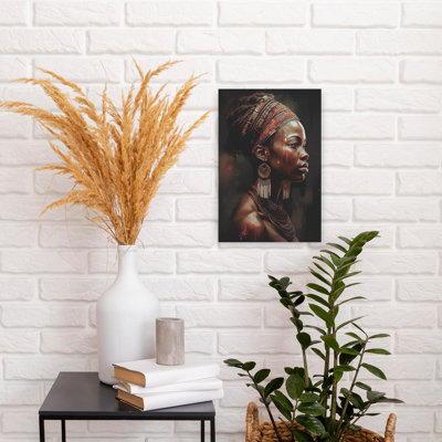«Tribal Woman», art mural contemporain abstrait