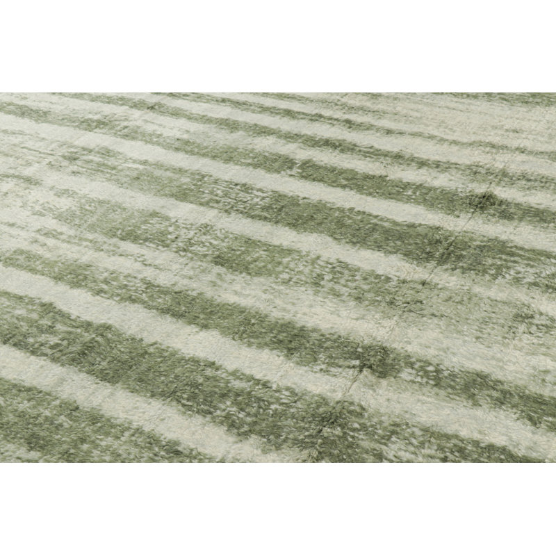 Rug & Kilim’S Modern Rug With Green Abstract Patterns