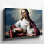 Toile, "Sereine portrait of a Compassionate Silhouette"-1985523931