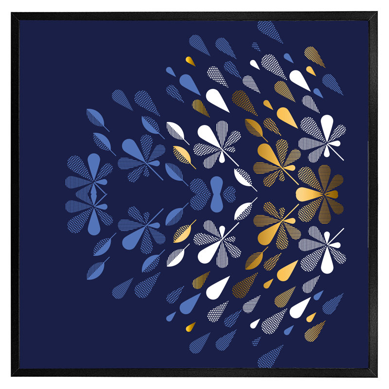 Suvak Autumn - Single Picture Frame Print, Black, 41cm H x 41cm W x 4cm D