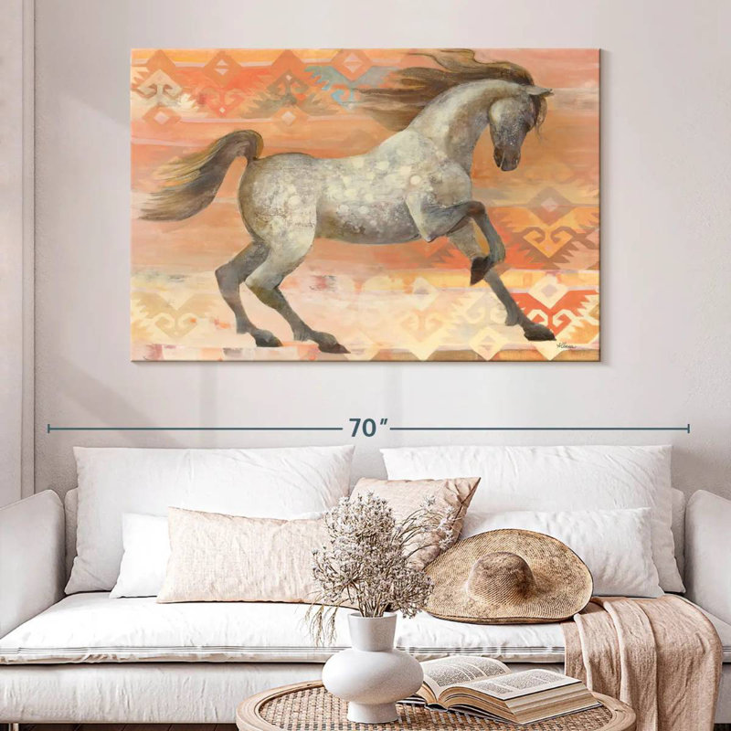 Brampt Grand Entrance Southwest Boho Blush, H 34 po x l 51 po