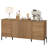 Laverda 61" Modern TV Stand With Storage, Reeded Entertainment Center, Wooden TV Console With 4 Doors For Living Room-834338122