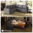Hoelscher L-shaped Sleeper Sectional Upholstered Sofa Bed With Storage Space Polyester Dark Gray-122510075