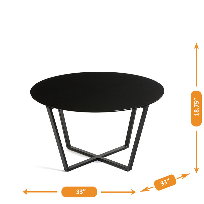 Table basse Moby, Noir
