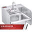 Garde-boue mural en acier inoxydable 17 po x 12 po