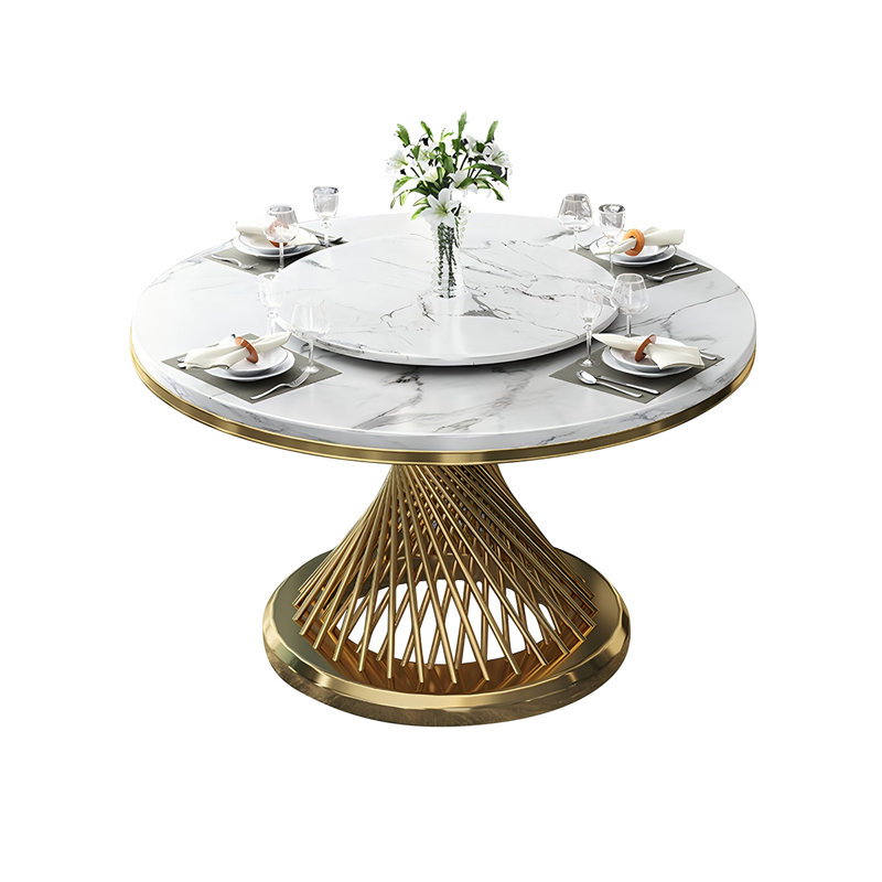 Table de salle à manger Marble, H 30,71 po x L 51,18 po x l 51,18 po