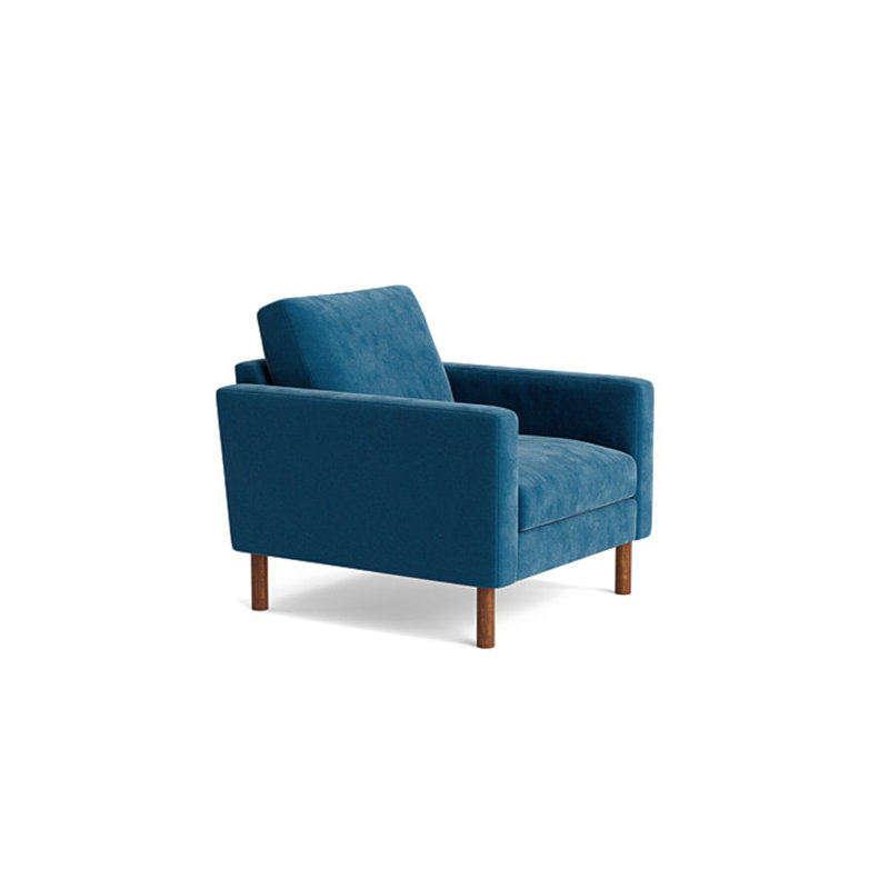 Laguna Chair, Performance Velvet - Denim