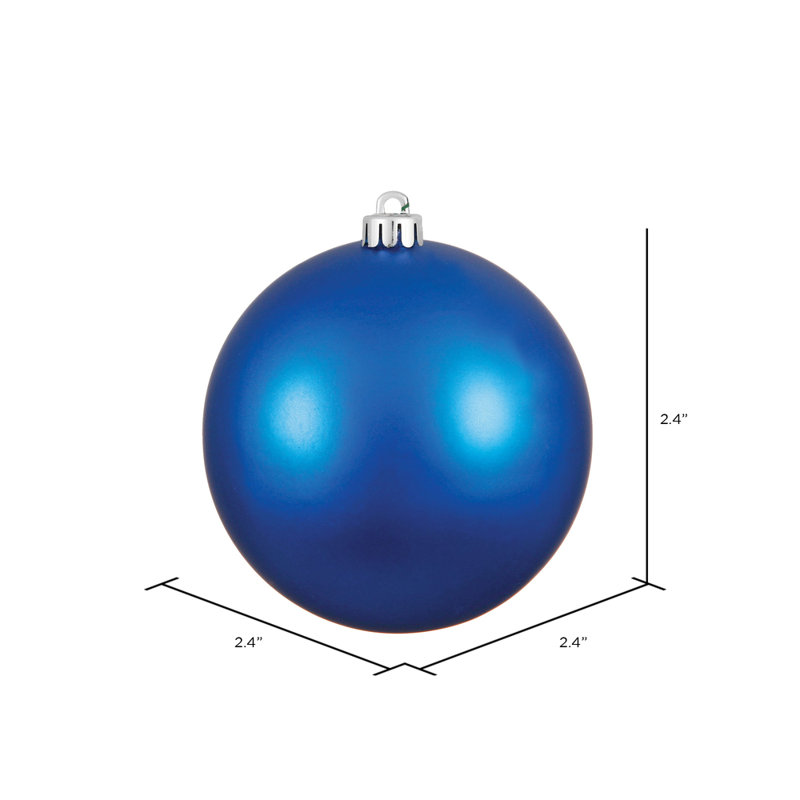 Boule de noël ornement avec capuchon, Bleu