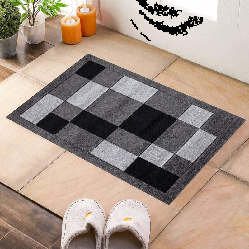 Ceryce Non-Slip Indoor Doormat, Grey