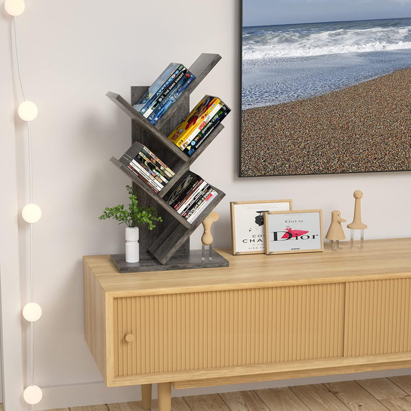 Daretta Bookcase, Gray