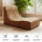 Armless Bean Bag Chair & Lounger Fireside Chair, Mid Century Foam Chair-24041543