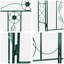 115cm W x 37cm D Steel Arbour-125281519