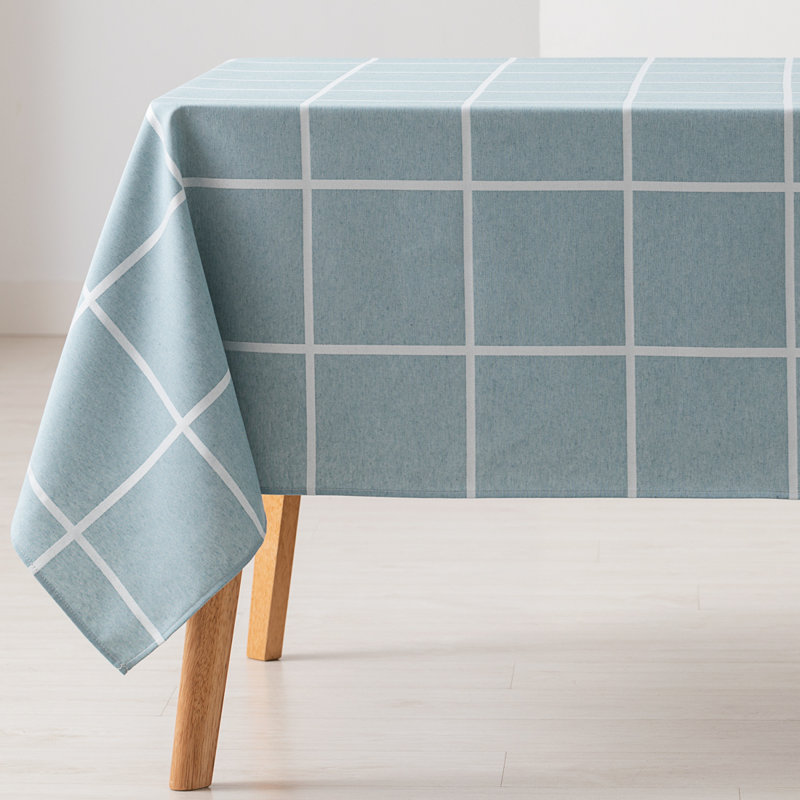 Ouellet Dining Linens, 180cm W x 140cm L, Aqua