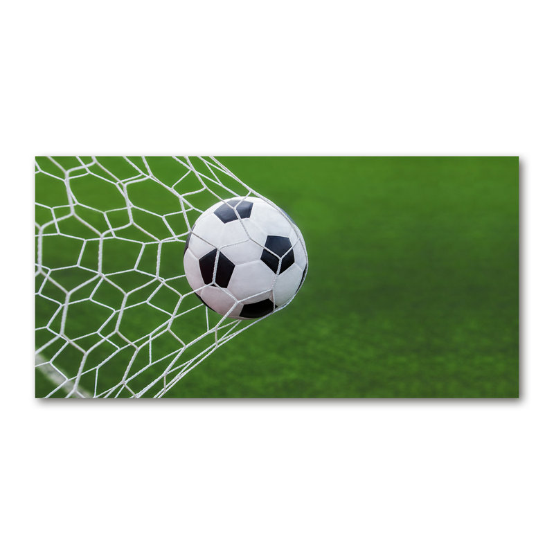 Ball In The Goal - No Frame Print on Canvas, No Frame, 50cm H x 100cm W