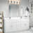 73 Inch Cultured Marble Vanity Top Two Sinks with Backsplash, White-86627096