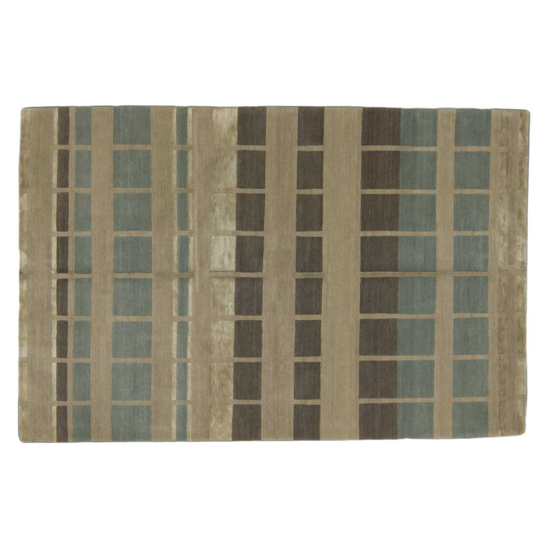 Geometric Area Rug in Beige