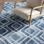 Tapis bleu marine / blanc Rachit-1763690338