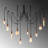 Elegant Modern Chandelier, Adjustable Height, Copper Finish, 84.3 x 84.3 x 40.2 inches | Metal Body, 16-inch Base Plate | 14 x E27 Sockets, Max 40W | Perfect for Living Room & Dining Areas, Stylish Novelty Design-499781490-404829623