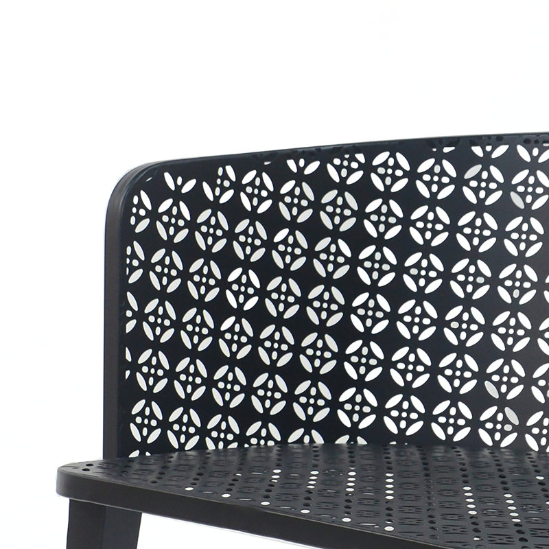 Ensemble de chaises d'extérieur Khari, Noir, noir, noir, noir