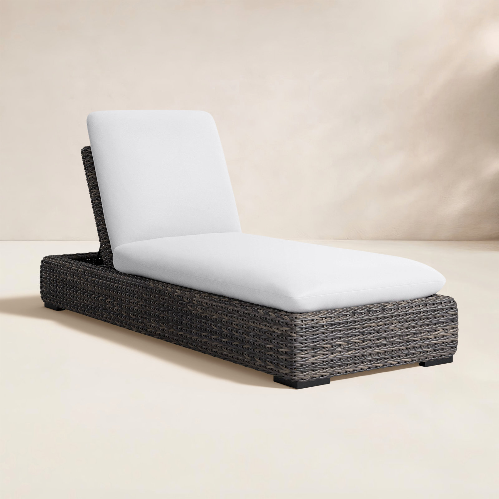 32'' Outdoor Wood Chaise Lounge