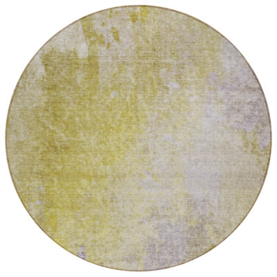 Tapis extérieur rond lavable antidérapant 8 pi