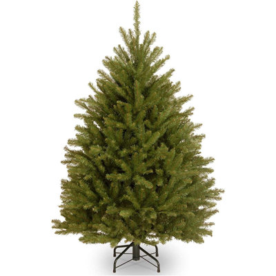 Artificial Mini Christmas Tree, Green, Dunhill Fir, Includes Stand, 4.5 Feet