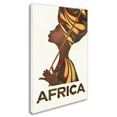 « africa turban », art mural sur toile tendue