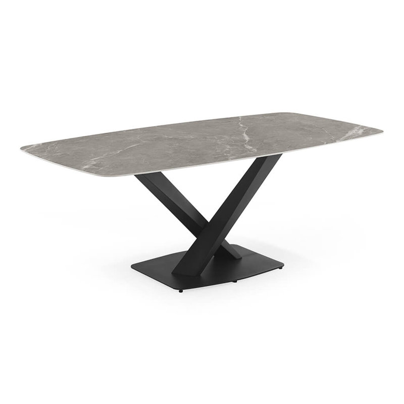 Damanpreet Metal Base Dining Table