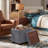 15.5" Rectangle Linen Storage Ottoman-1359758293