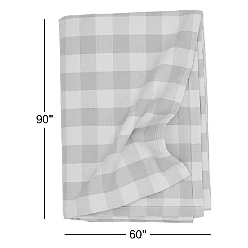 Essential Gingham Tablecloth, Blush/Terracotta