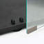 Vitrine polyvalente en verre trempé et armoire de rangement avec bande DEL Bluetooth, télécommande, application mobile et roulettes pivotantes pour tout espace-563295845-563295841
