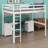 Loft Bed With Desk, Cabinets, Drawers And Bedside Tray, Charging Station-285266201
