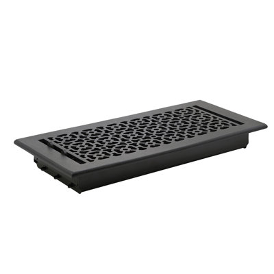  AIR SUPPLY 6"x14" Duct Size (Overall 7-1/2"x 15-3/4") with Detachable Steel Metal Louver | Powder Coated