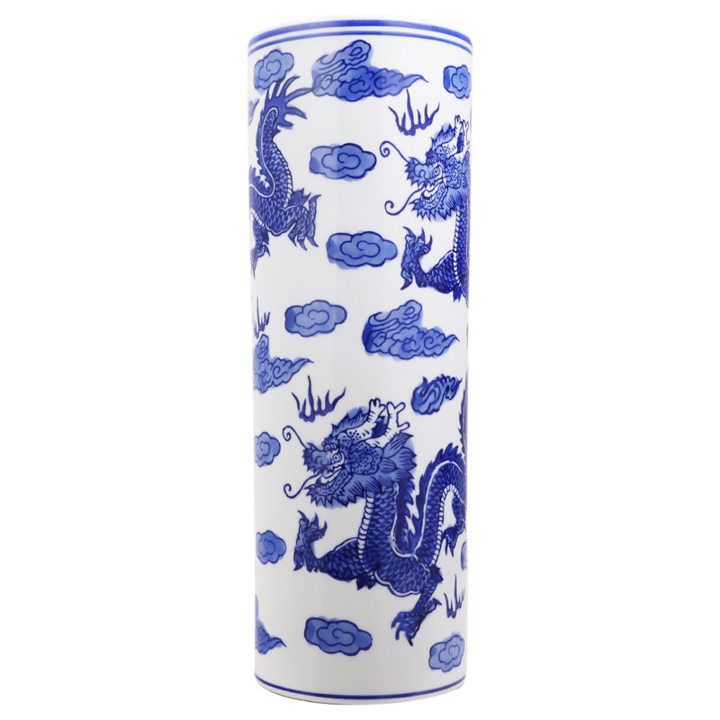 Chinese Porcelain 12" High Dragon Vase