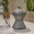 Yoshida Round Metal Outdoor Side Table , 17.75'' in. W 17.75'' in. D-2052042638