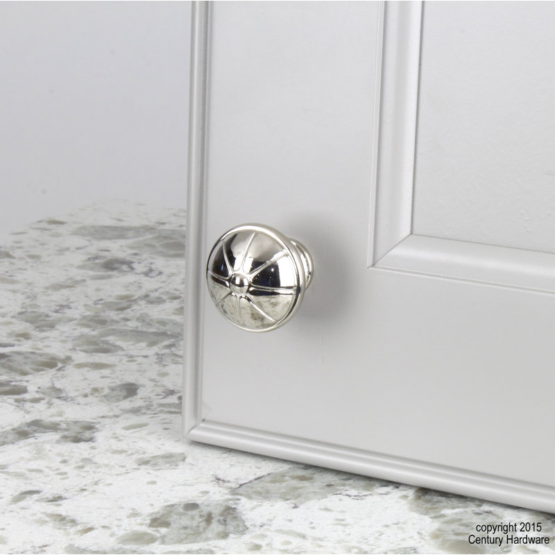 Cali 1 1/4" Diameter Mushroom Knob, Polished Nickel