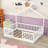 Wood Montessori Bed with Rails and Built-in LED Light-747723327-747723326