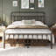 Metal Bed Frame with Vintage Headboard-92523741-76039927