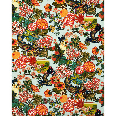 Chiang Mai Dragon Velvet Fabric