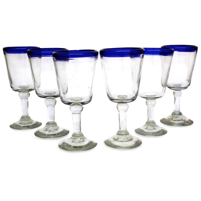 Faiza 8oz. Stemless Wine Glass Set