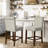 Upholstered Counter Stool With Nailhead Trim Set Of 2-1942007479