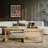 Transformable Oak-Effect Coffee Table (4-In-1 Multi-Use)
